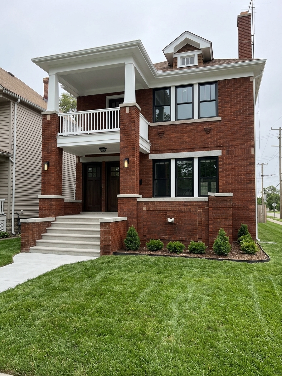 A fully restored Detroit brick home